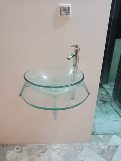 Glass vanity