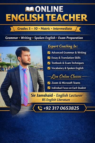 Jamshaid English Lecturer