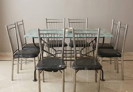 8-Seater Dining Table Sets l 1Pc Dining Table & 8 Pcs Chairs