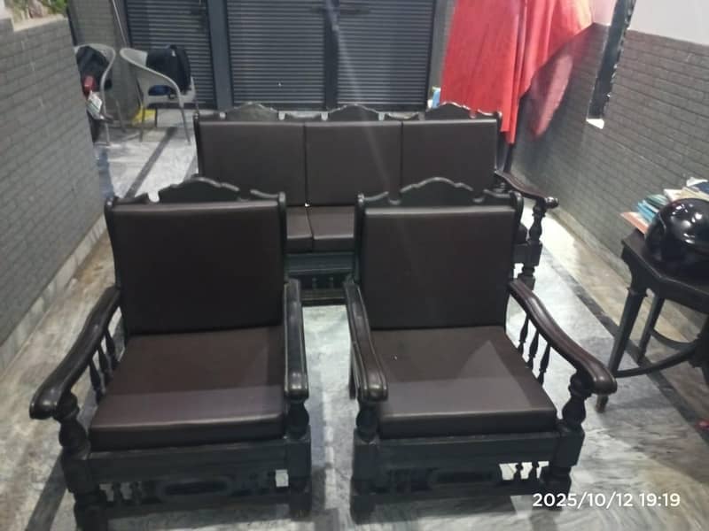 solid wood sofa set 0