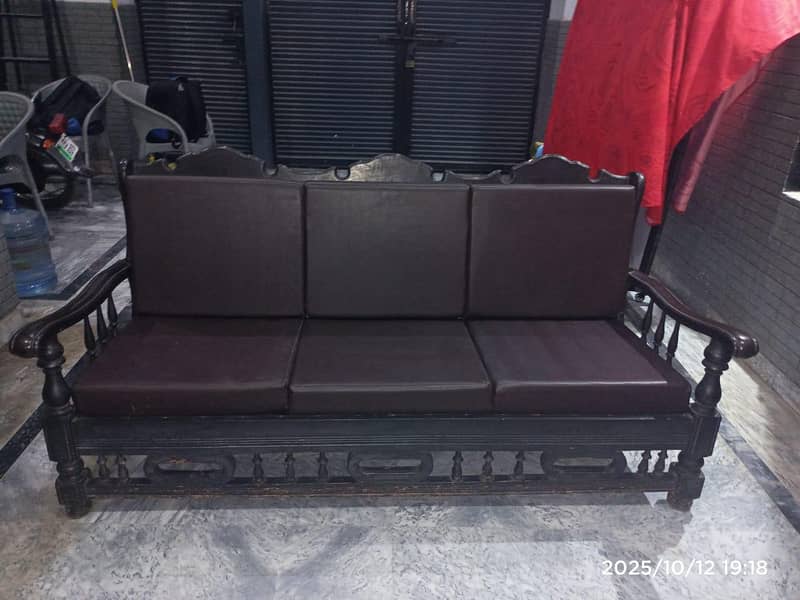 solid wood sofa set 1