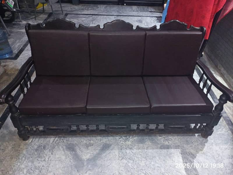 solid wood sofa set 2