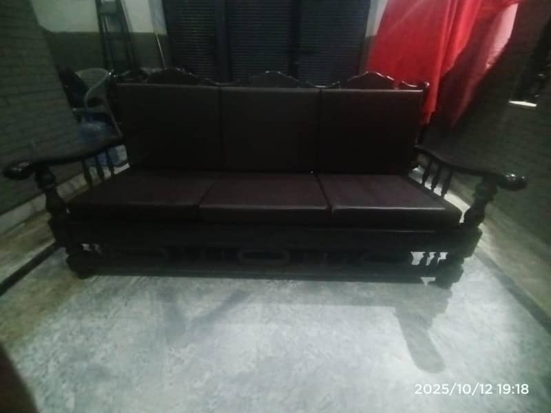 solid wood sofa set 3