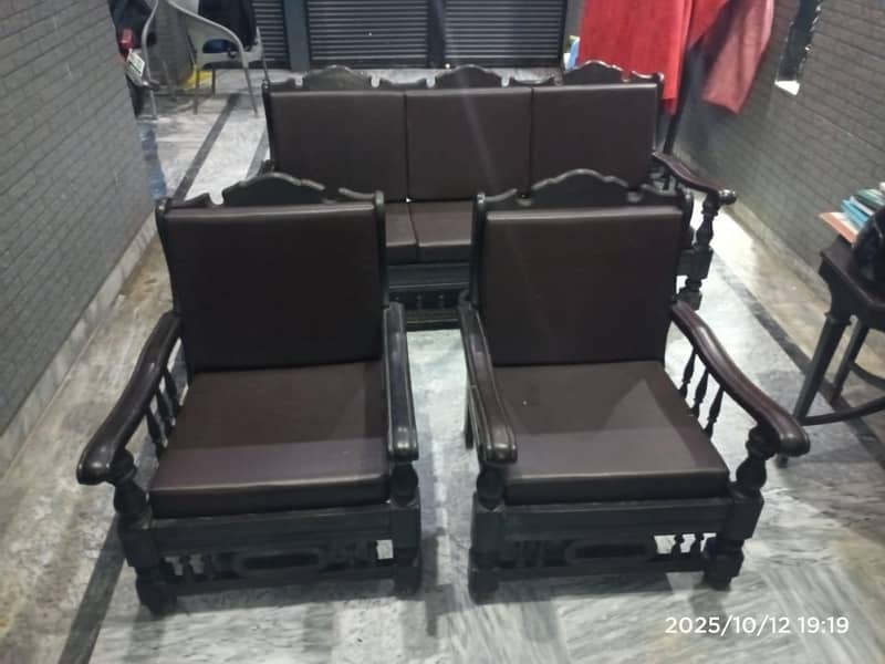 solid wood sofa set 4