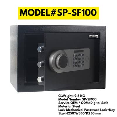 Speedx Sp-sf101 Steel Plate Security Safe Lock High Protection Alarm