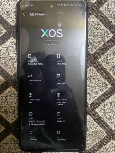 Infinix Hot 40 Pro 8/256gb For Sale.