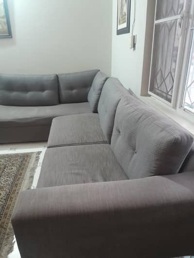 L shape sofa good condition