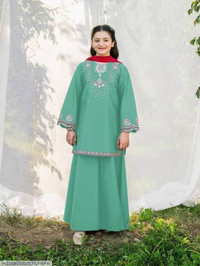 Girls Embroided Kurta for Eid