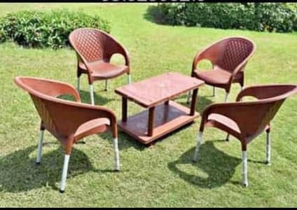 plastic chair and table set