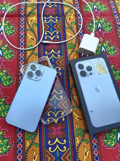 Apple iphone 13 pro PTA official approved 128 gb water pack