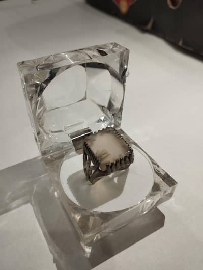 Aqeeq Shajari, Zabarjad silver Ring