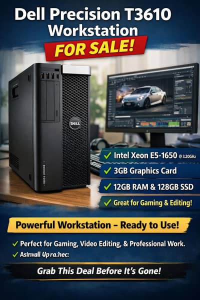 Dell Precision T3610 Workstation For Sale
