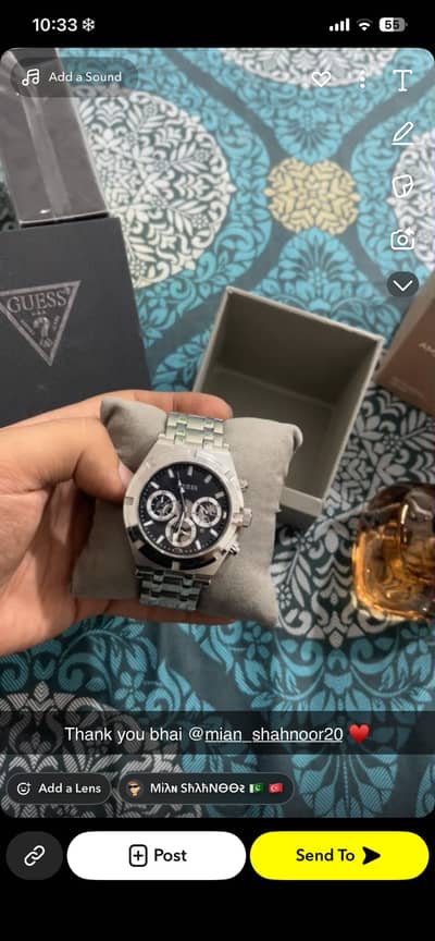 Guess watch orignal with choronograph