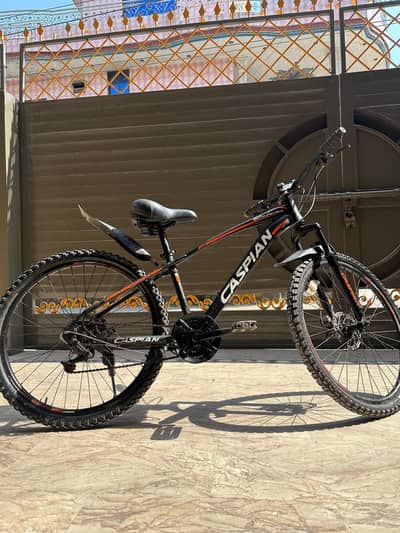 Red and black MTB for sale