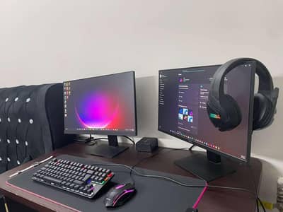 Ryzen 5 3600 + GTX 1660 Super Gaming PC | Full Setup with 2 Monitors