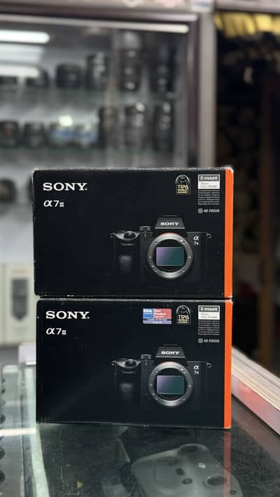 Sony A7iii Brand new Bodies Shutters 4k/6k only