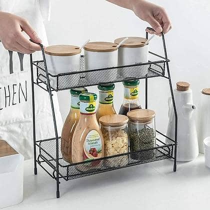Multi-Functional 2 Tier Storage For Kitchen 1