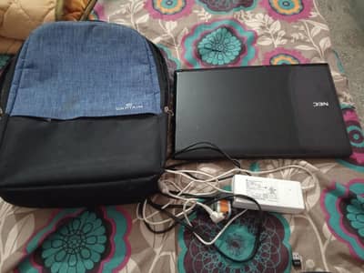 NEC VersaPro VJ24LF-H laptop. 4 GB Ram and 128GB SSD with charger Bag.