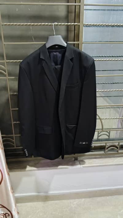 Next dress pant coat suit one time used. for sale black color