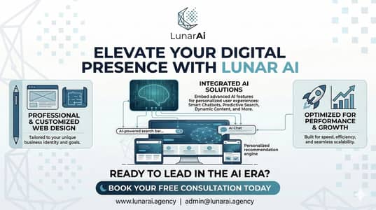 Professional Web Design & AI Solutions - Lunar AI