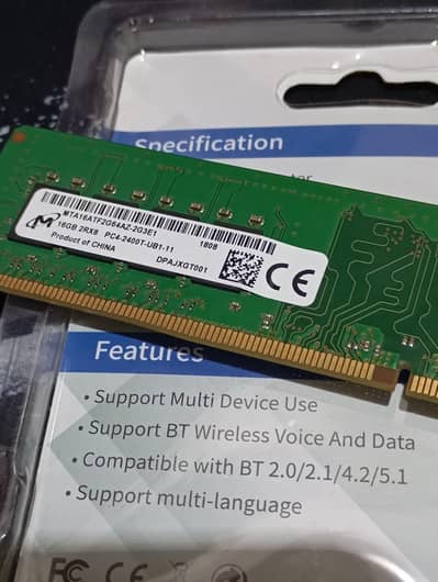 Micron 16GB DDR4 2400MHz Desktop RAM