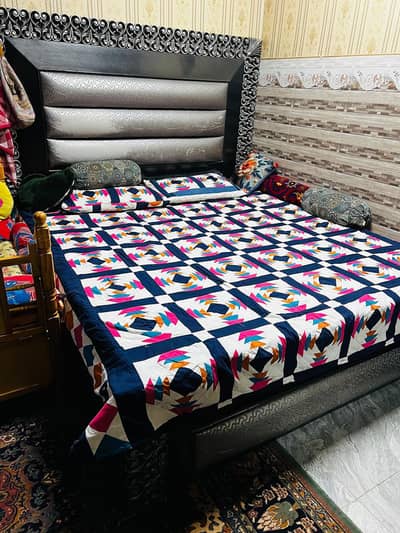 bed with dressing and wardrobe for sale