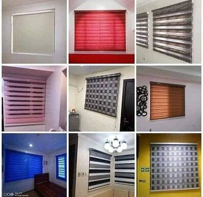 Modern Roller Zebra Blinds & Window Curtains for Home & Office Decor
