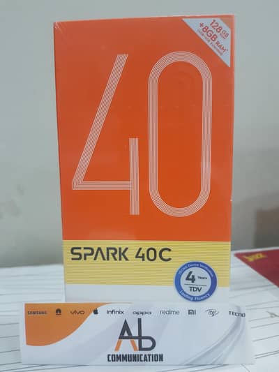 Box Pack PTA Aporoved Tecno Spark 40c