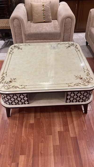 Like Brand New Solid Wood Deco Paint Center Table For Drawing Room
