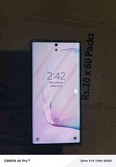 Samsung note 10 plus 12/256