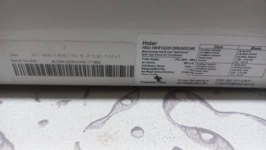 DC inverter 1.5 Haier Ac