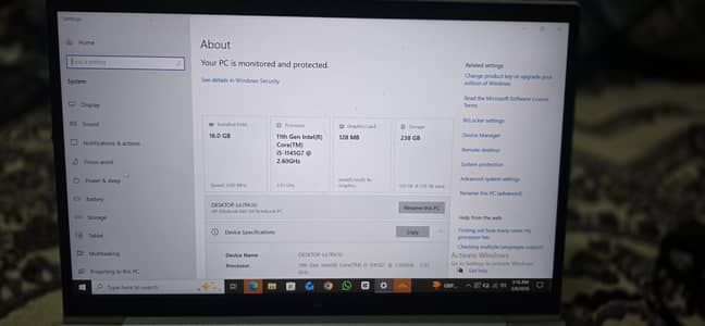 HP EliteBook 840 G8,core i5 11th Gen, 16 GB RAM 256 GB SSD, Excellent