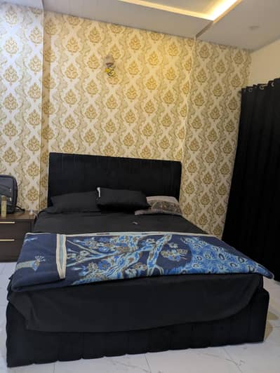 Modern Black Steel Bed