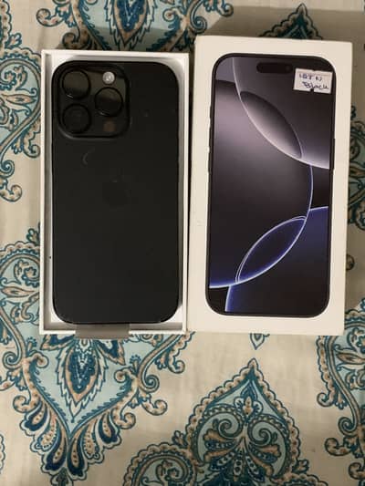 Iphone 16pro 10/10 condition 128gb black