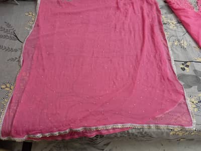 Three piece Fancy pink suit Size medium