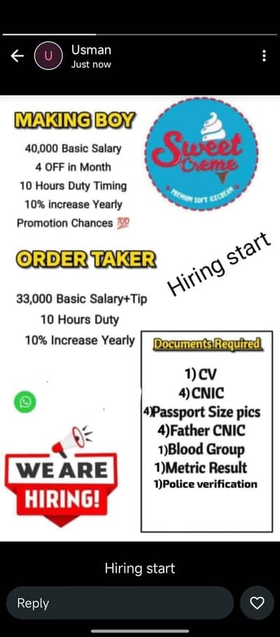 making or oder taking