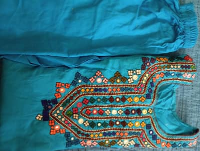 Exclusive Heavy Hand-made Sindhi/Balochi Suit - Pure Mirror Work