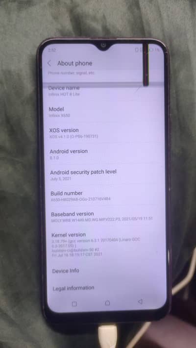 infinix hot8 lite  2/32GB