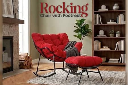 heavy material swing chair foot table