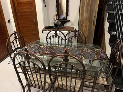 Dining table with  6 chairs