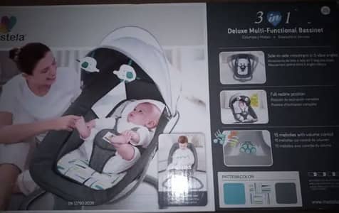 Mastela Deluxe Rocker Swing 3 in 1 + Free four batteries