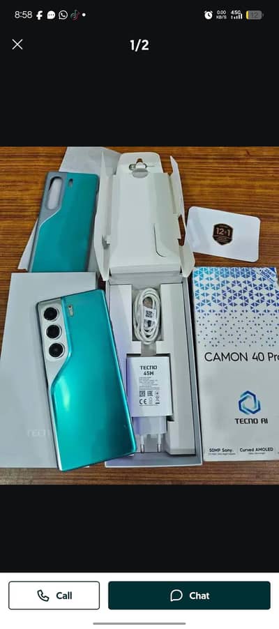 Tecno camon 40 pro curved display