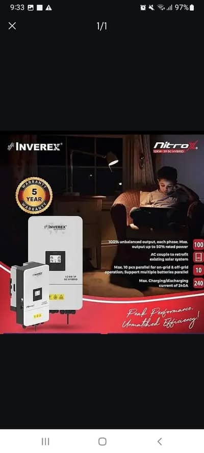 Inverix Nitrox 6kw 8kw 12kw IP65