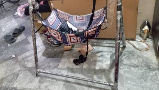 Baby cradle swing of iron