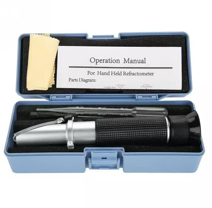 Brix Refractometer Range 0-32 Specific Gravity Handheld Hydrometer 3