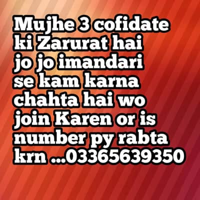 wo log join krn Jo imandari Cy kam krna chahty hn