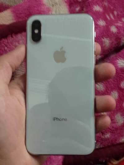 iphone x jv  full 10/10 condition pin pack 100 battry health  white co