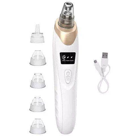 Electric Pore Vacuum Cleaner by 5 in 1, Blackhead Remover with 5 Suction Levels and 4 Heads, Rechargeable USB Pore Cleanser for Effective Facial Cleansing