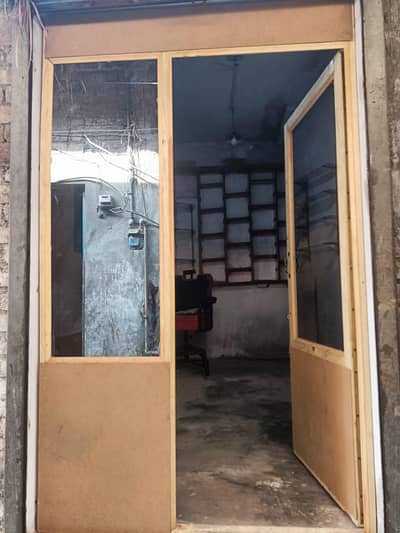 wooden Door with microni mirror