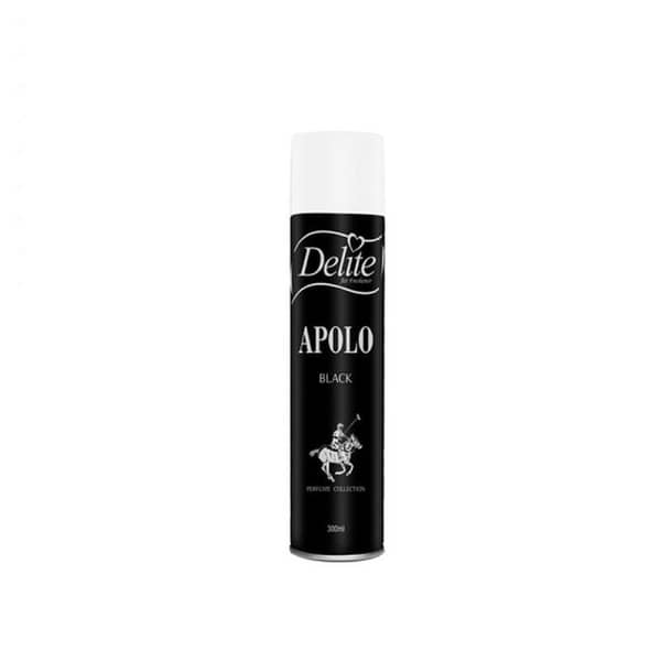 Delite Air Freshener Spray Apolo Black 300ml – Premium Long Lasting Fragrance for Home & Car